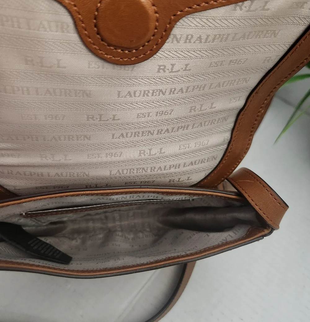 Ralph Lauren Bag Brown Crossbody Saddle Bag